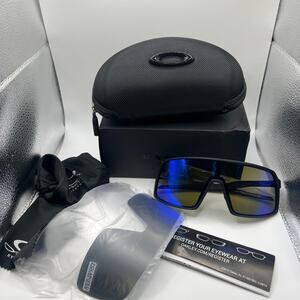NEW OAKLEY SUTRO S SUNGLASSES MATTE DARK NAVY BLUE / PRIZM SAPPHIRE OO9462-02